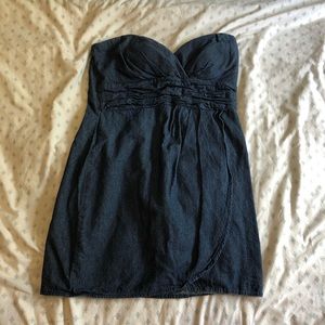 ⭐️ 4/$10 Dark jean strapless dress